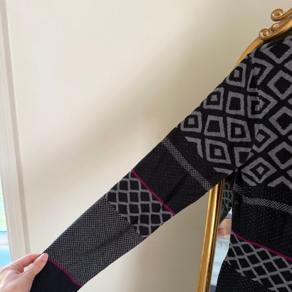 Krimson Klover Long Sleeve Geometric Sweater Dress - Picture 2 of 9